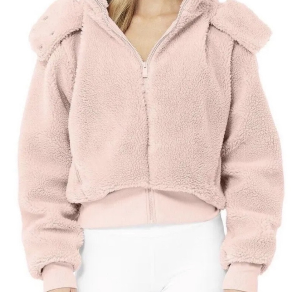 Foxy Sherpa Jacket - Pink - Size Small